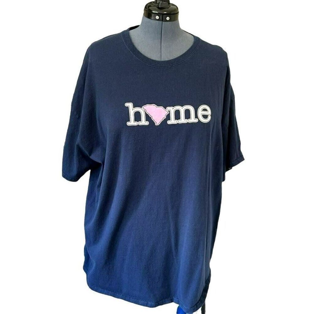 Gildan T-Shirt Womens 3XL Navy Blue Excellent South Carolina Sweet Home Graphic